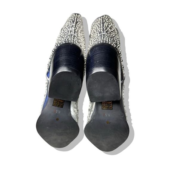 Free People x Jeffrey Campbell Dagget Studded Western Metallic Leather Boots - Picture 3 of 8